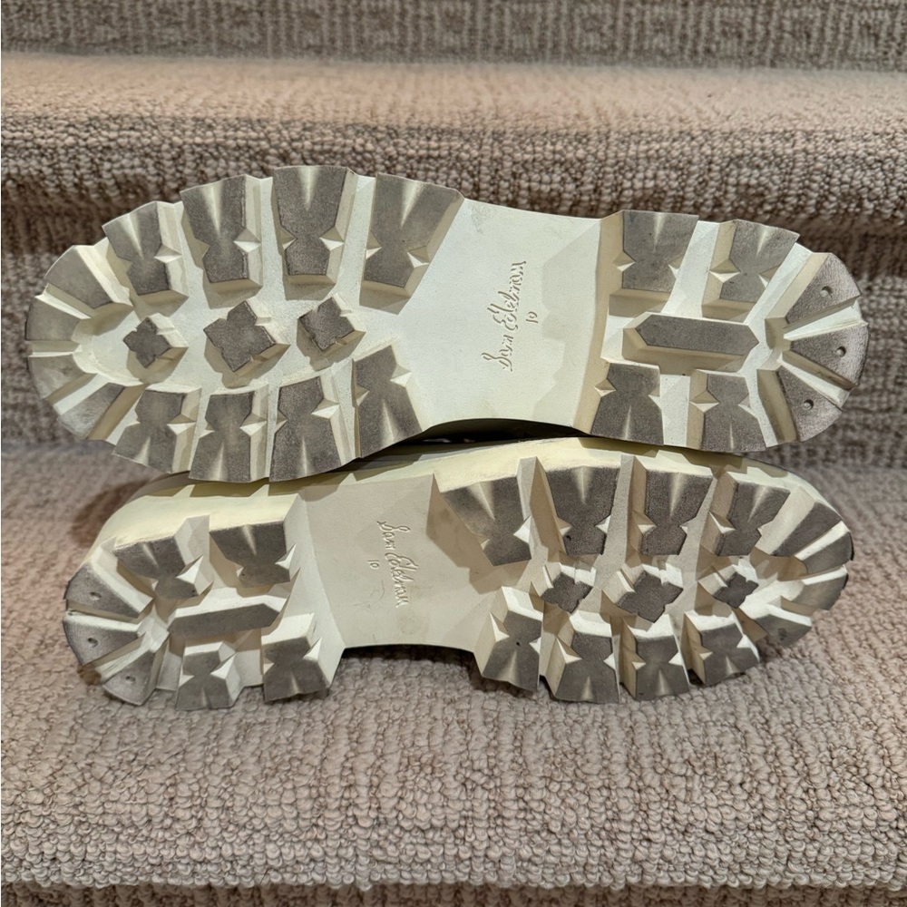 Sam Edelman Garret Platform Combat Boot in Ivory Leather - Picture 6 of 6